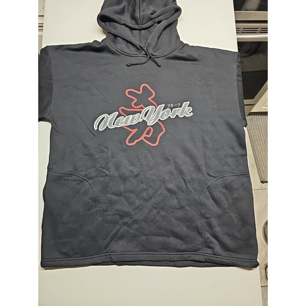 Saga Millnnium, Black Hoodie, New York, Size XL, Unisex